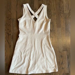 Faux suede mini dress